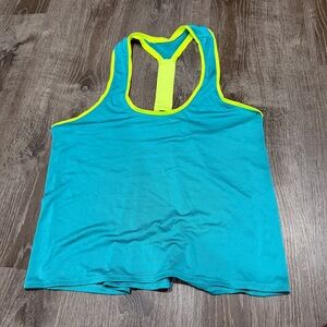 SO Blue and Yellow Racerback Tank Top